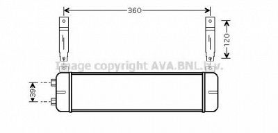 AVA QUALITY COOLING fd3343 -  масляный радиатор, двигательное масло